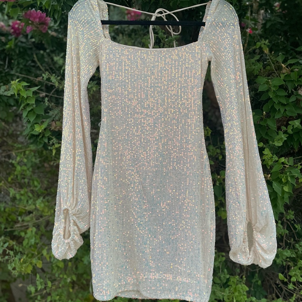 LUCY IN THE SKY homecoming sparkle dress!!🪩💖⚡️✌🏼❣️👱🏻‍♀️